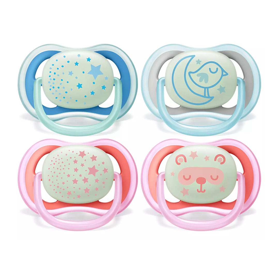 AVENT Sucettes Ultra Air Night 0-18m scf376/20