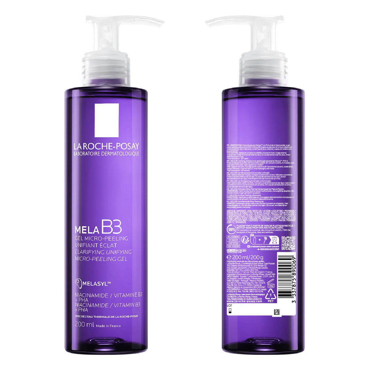 La Roche Posay Mela B3 Gel Micro Peeling Anti-Tâches Unifiant Éclat 200 Ml