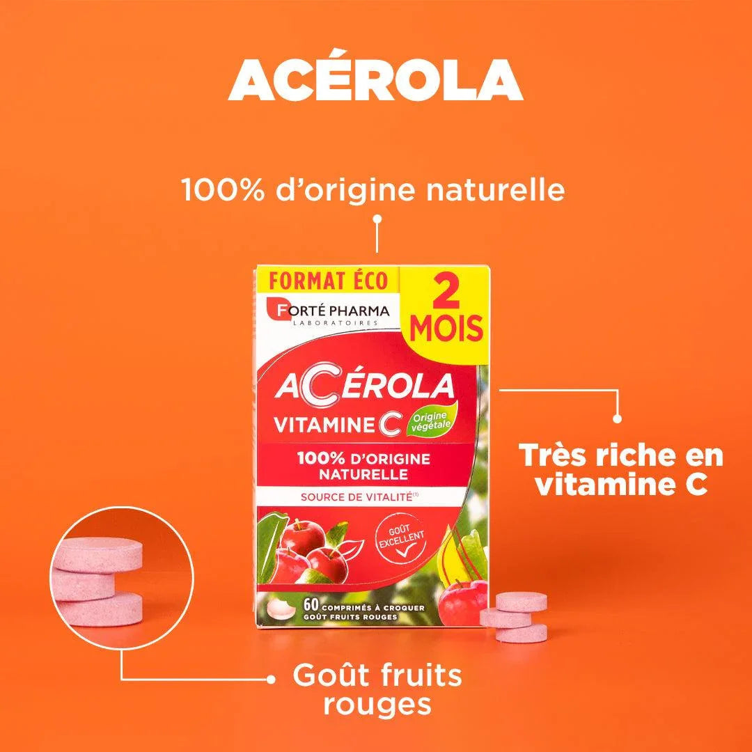 FORTE PHARMA ENERGIE ACEROLA BOITE DE 60 COMPRIMES
