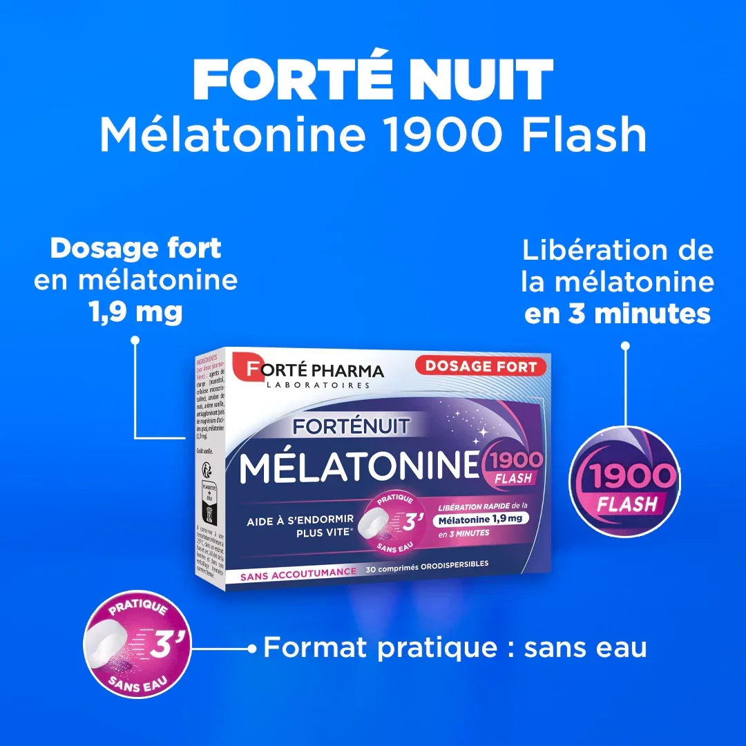 FORTE PHARMA MELATONINE 1900 FLASH CO BOITE DE 30