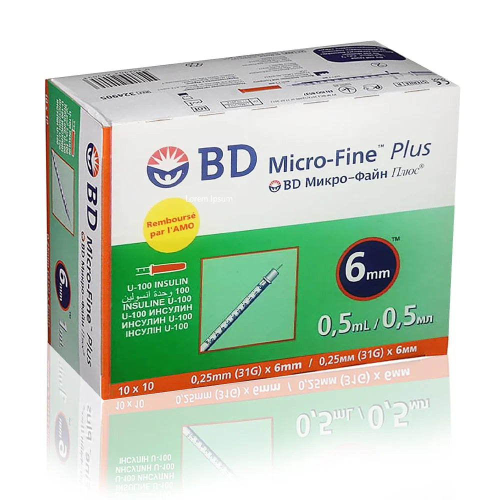 BD Micro-fine plus seringue à Insuline 31G/6mm