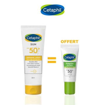 CETAPHIL SUN LOTION SPF50+ 100ML = BAUME À LÈVRES OFFERT