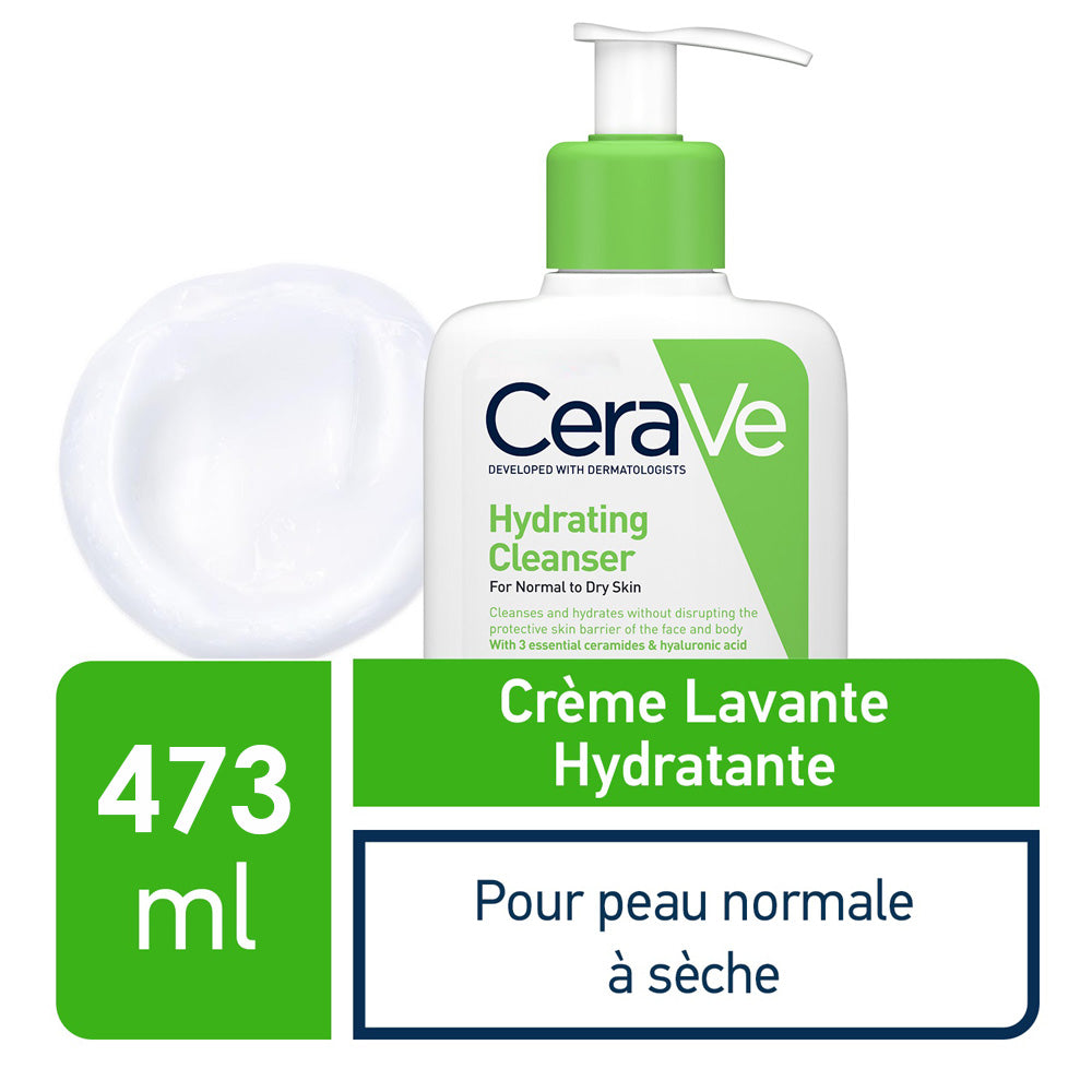 CeraVe Crème Lavante Hydratante – Nettoie & Hydrate en Douceur
