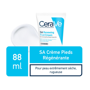 Cerave SA Crème Pieds Régénérante 88 ml – Hydratation & Réparation des Pieds Secs