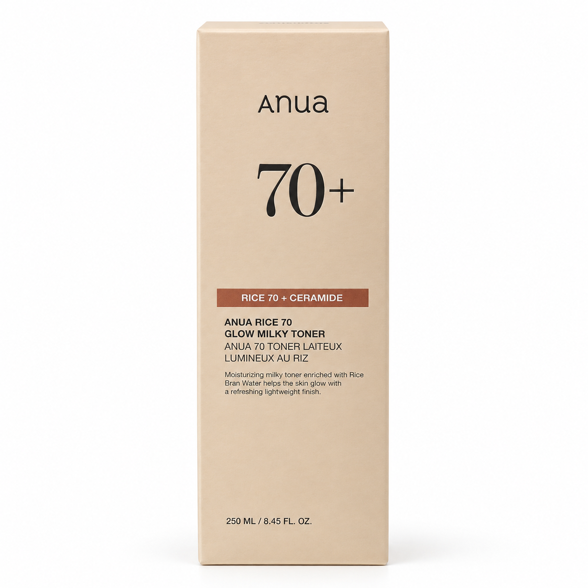 ANUA Rice 70 Glow Milky Toner – Tonique lacté hydratant au riz 250 ml