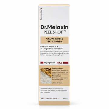 Dr. Melaxin Peel Shot Glow White Rice Toner – Tonique hydratant au riz 200 ml