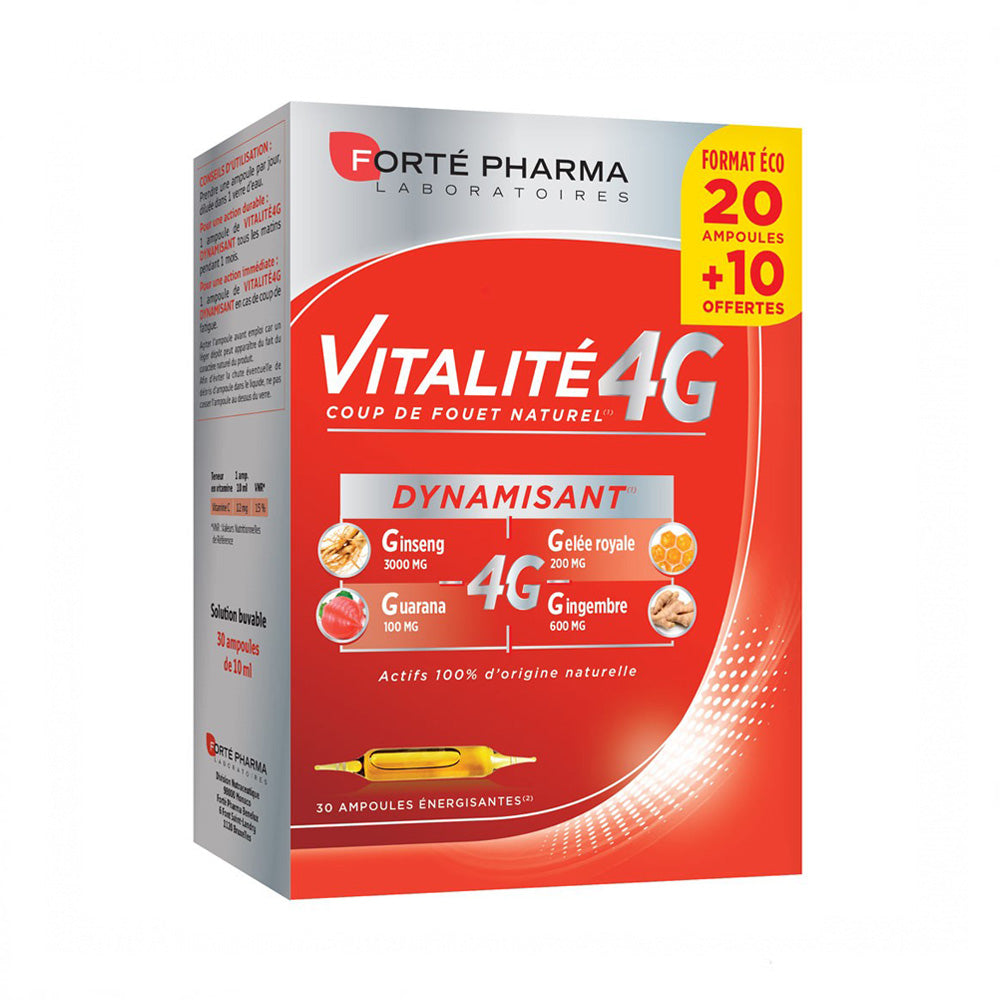 Forte Pharma Vitalité 4G Dynamisant 30 Ampoules