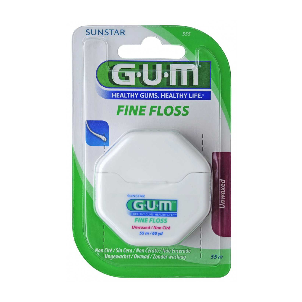 Gum FINE FLOSS Fil Dentaire Non Ciré 55m