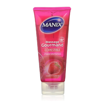 Manix Gel Massage Gourmand Fraise 200ml