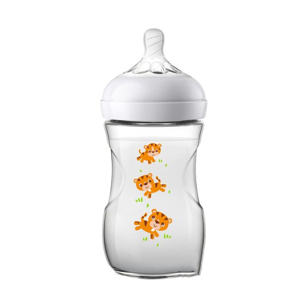 AVENT Biberon Natural Tigre 260ml +1m scf070/20