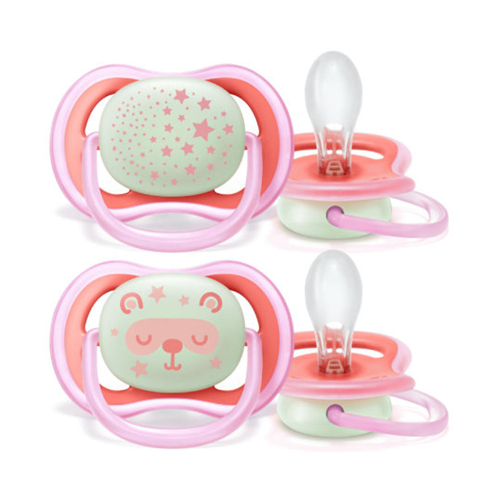 AVENT Sucettes Ultra Air Night 0-18m scf376/20