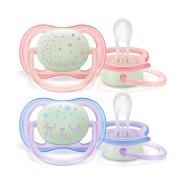AVENT Sucettes Ultra Air Night Girl 0-6m Scf376/12