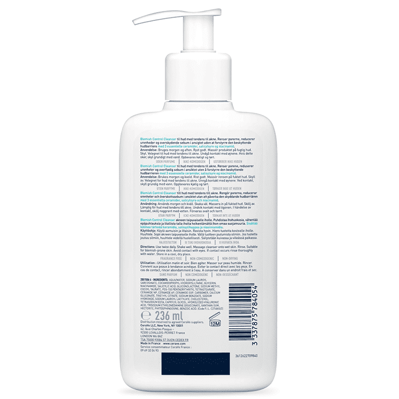 Cerave gel moussant anti imperfections 236ml