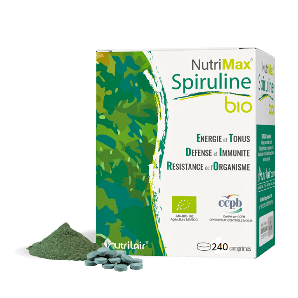 NutriMax Spiruline BIO – 240 comprimés