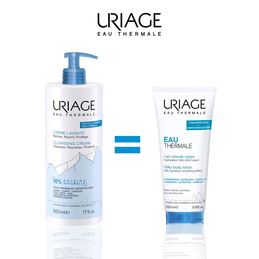 URIAGE CREME LAVANTE 500ML = Lait Velouté 200 ml Offert