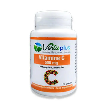 Vertu Plus Vitamine C 500mg 60 Gélules