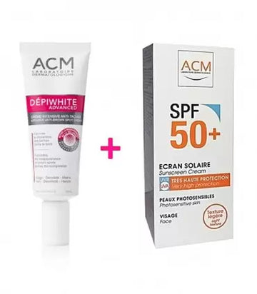 DEPIWHITE CRÈME DEPIGMENTANTE ADVANCED 40ML + ACM SPF 50+ ECRAN OFFERT