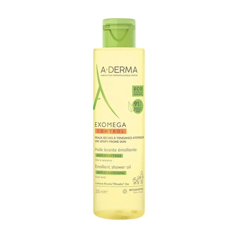 A-Derma EXOMEGA CONTROL Huile lavante émolliente anti-grattage 200ml