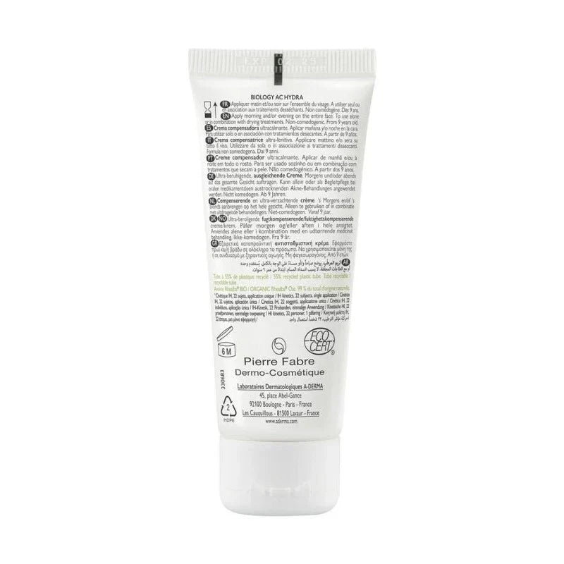 A-Derma BIOLOGY AC Hydra hydratante compensatrice 40ml
