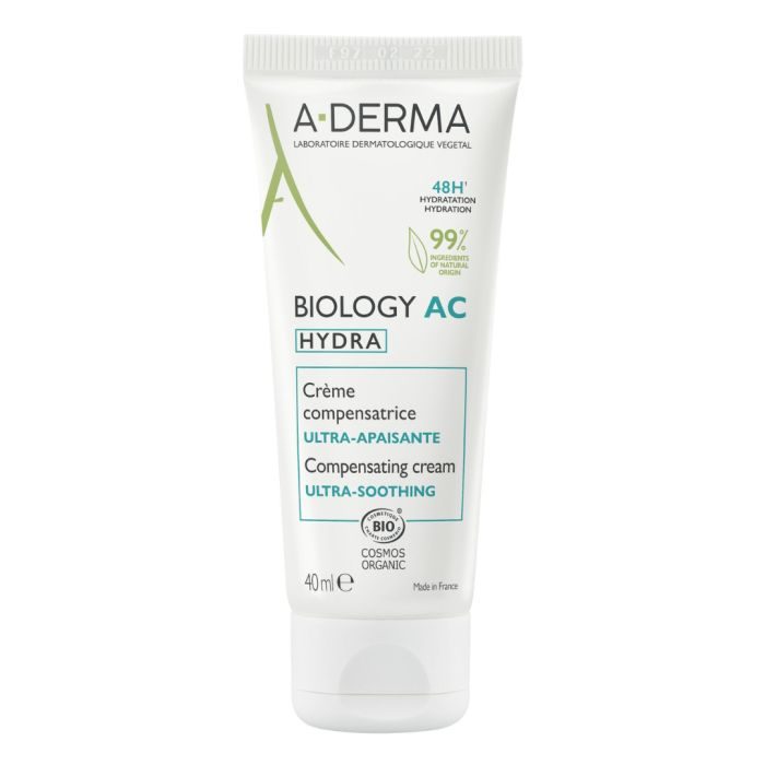 A-DERMA BIOLOGY AC HYDRA CRÈME COMPENSATRICE ULTRA-APAISANTE 40ML