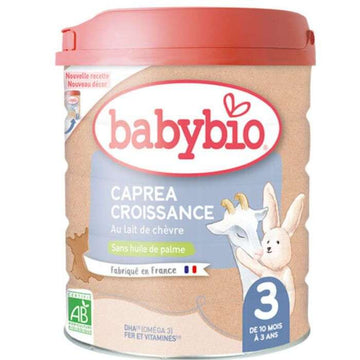 BABYBIO CAPREA 3 AU LAIT DE CHÈVRE 800G DE 10 MOIS A 3 ANS
