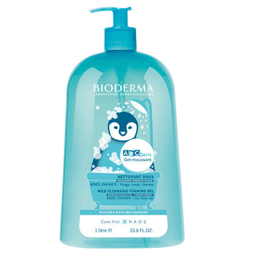 BIODERMA ABCDERM GEL NETTOYANT MOUSSANT DOUX 1L