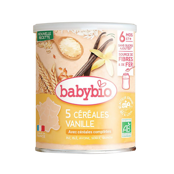 BABYBIO 5 Céréales Vanille 220G
