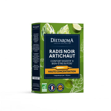 Dietaroma Radis Noir Artichaut Bio 20 Ampoules*10ml