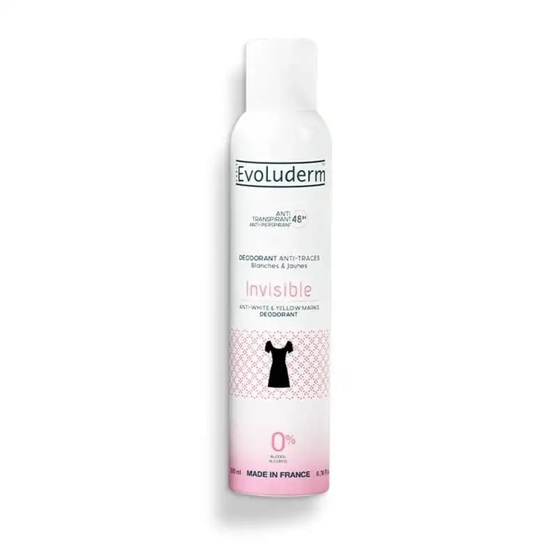 EVOLUDERM DEODORANT INVISIBLE ANTI-TRACES 48H 200ML