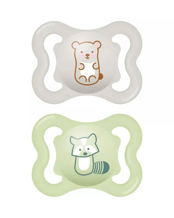 MAM Sucette Air 0-6 mois - Vert & Gris