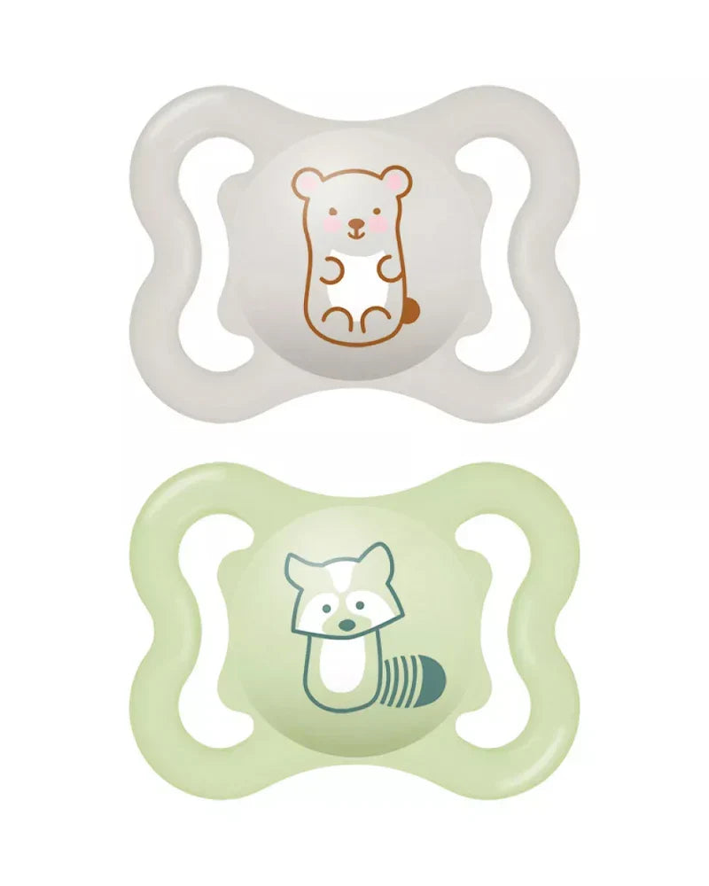 MAM Sucette Air 0-6 mois - Vert & Gris