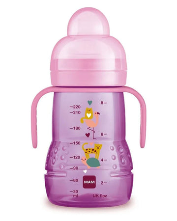 MAM  Biberon et tasse Trainer 220ml - Rose