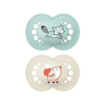 MAM Lot de 2 Sucettes Original 6M+ - Beige & Mint