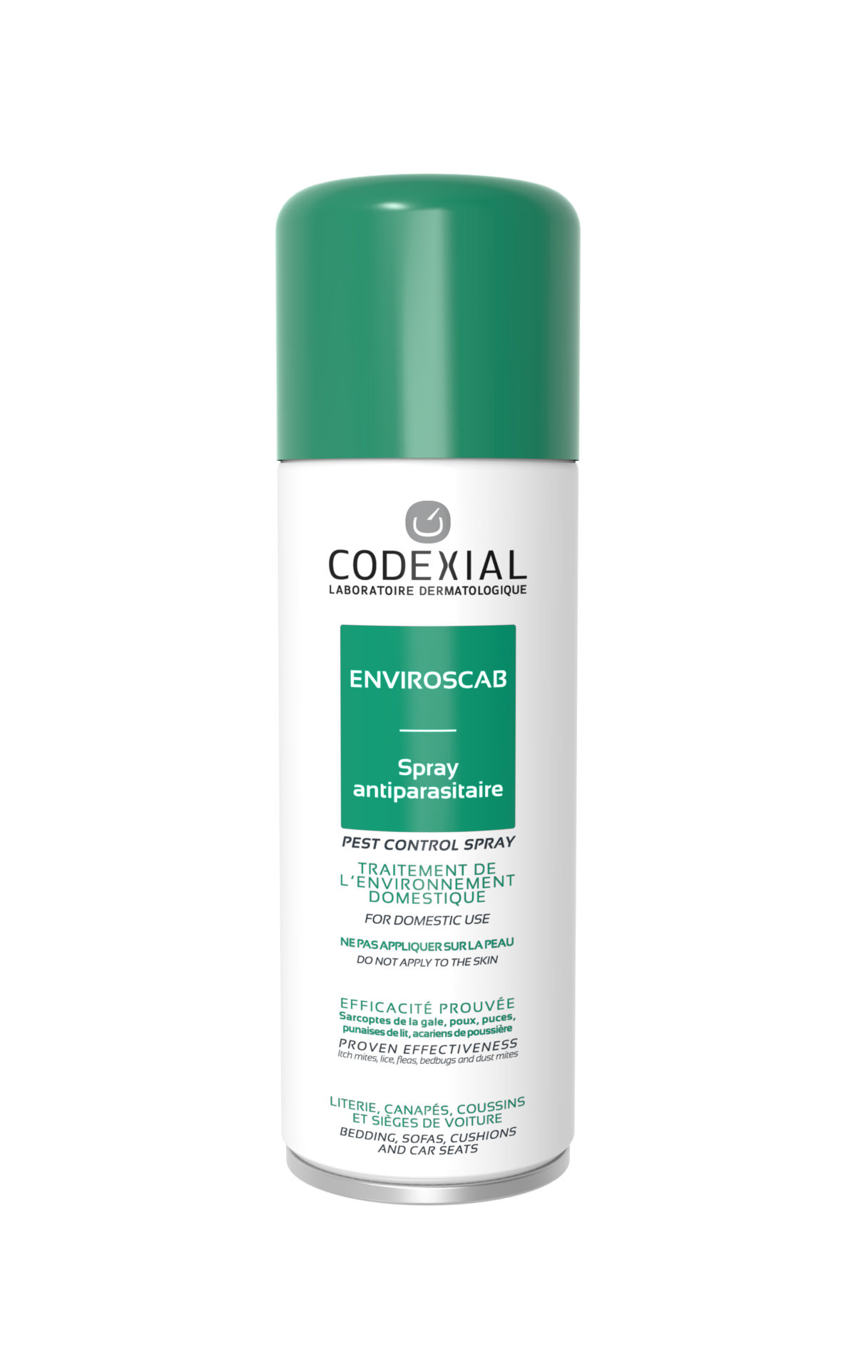 CODEXIAL ENVIROSCAB AEROSOL ANTIPARASITAIRE 200 ML