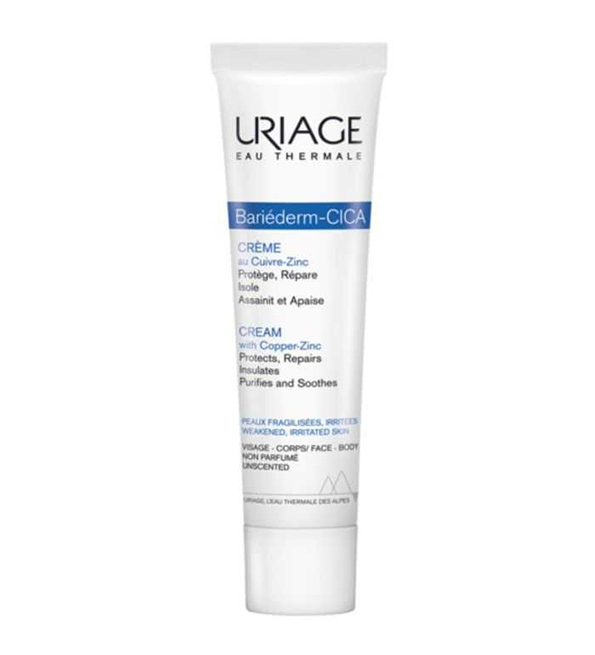Uriage bariéderm cica-crème réparatrice au cu-zn 40ml